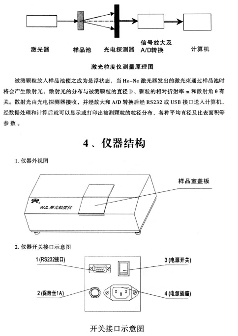 上海仪电物光WJL激光粒度仪工作原理